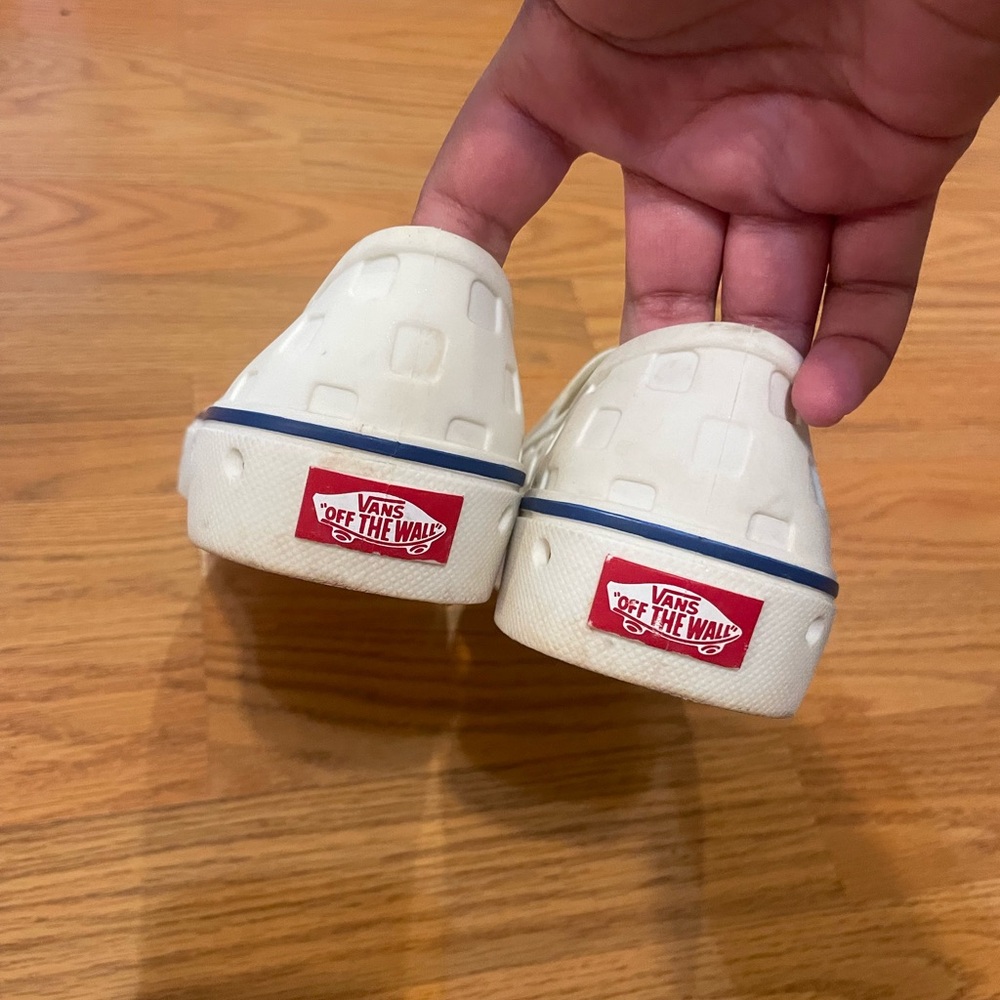 Vans White Slip-On Rubber Shoes - Picture 8 of 8